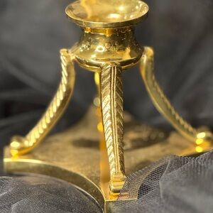 Luxurious Gold Candle Holder